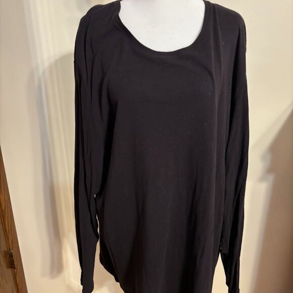 CROFT & BARROW Black Color Tee with Long Sleeves - 4x - Picture 1 of 16